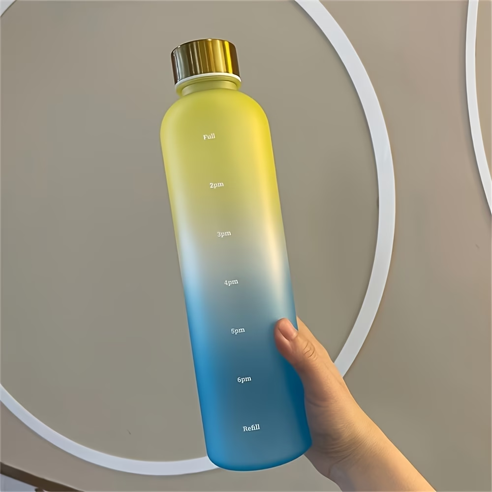 Gradient Water Bottle with Leak Proof Lid – Reusable Eco Friendly Drinking Bottle