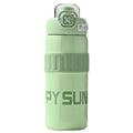 420ml Thermal Water Bottle. Double-Walled Green Thermos
