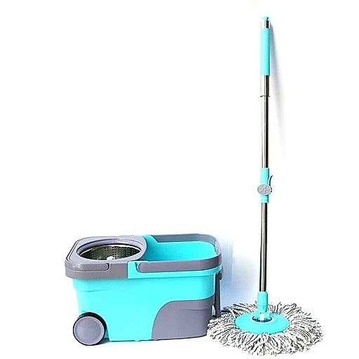 2 Wheel BMW Mop Bucket 20 Litre ( Cyan And Pink ) - KT Bazar BD Shop
