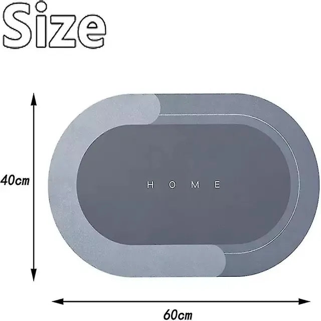 Modern Diatomaceous Earth Bath Mat