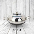 Uncoated Honeycomb Design Stainless Steel/Karai with SS/Glass Lid