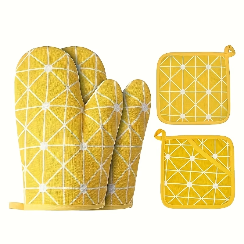 Oven Mitt and Pot Holder 1pcs Set