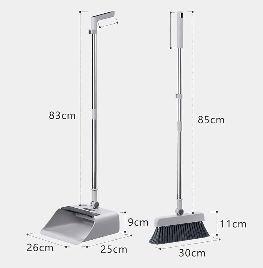 Broom & Wiper and Dustpan Set