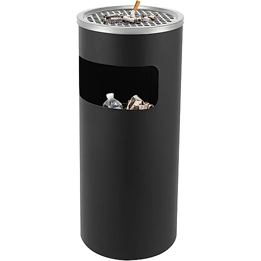Stainless steel ash tray dustbin 30L office smoke bin – KT Bazar