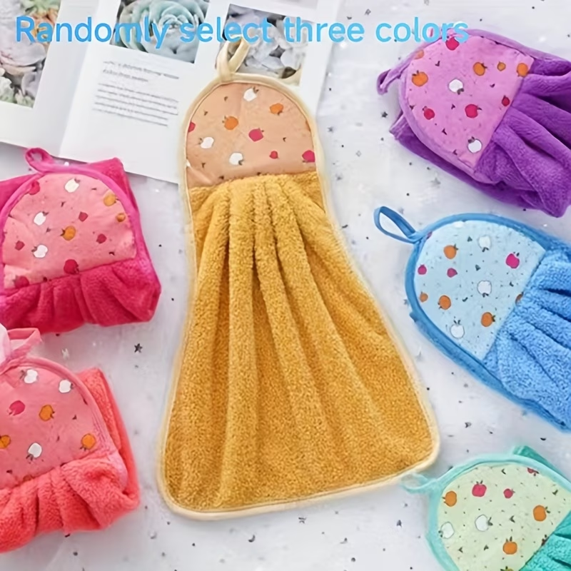 Soft & Absorbent Hanging Hand Towel  for Kitchen & Bathroom