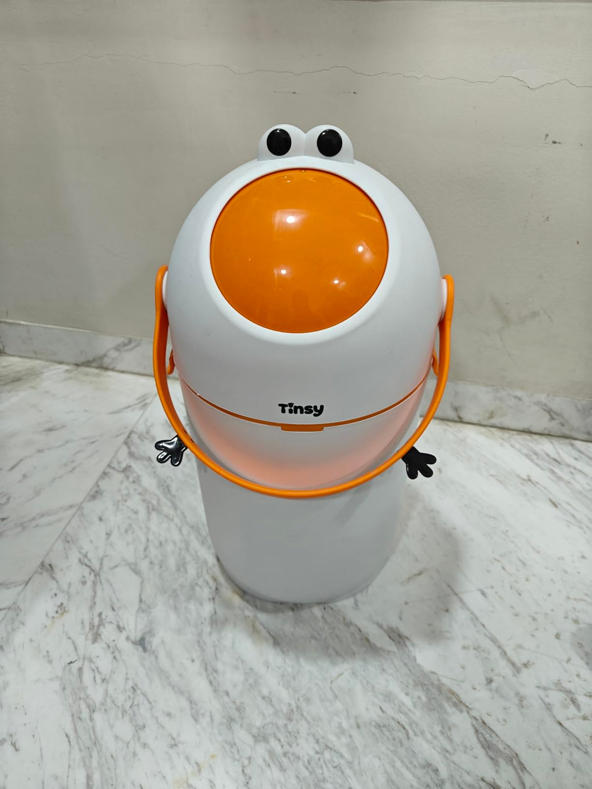Duorenke Cartoon Trash Can | Cute Plastic Dustbin for Kids & Home (Frog bin)