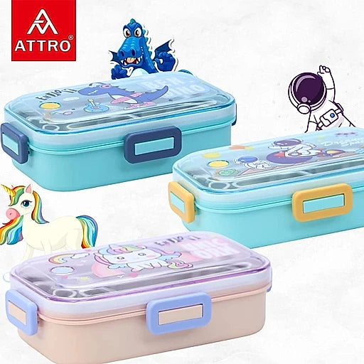 Lunch Box with Inner Stainless Steel 2 Comapartment