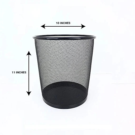 Steel mesh waste basket dustbin for office desk – KT Bazar