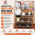 304 Grade Stainless Steel 5-Layer Kitchen Dish Rack