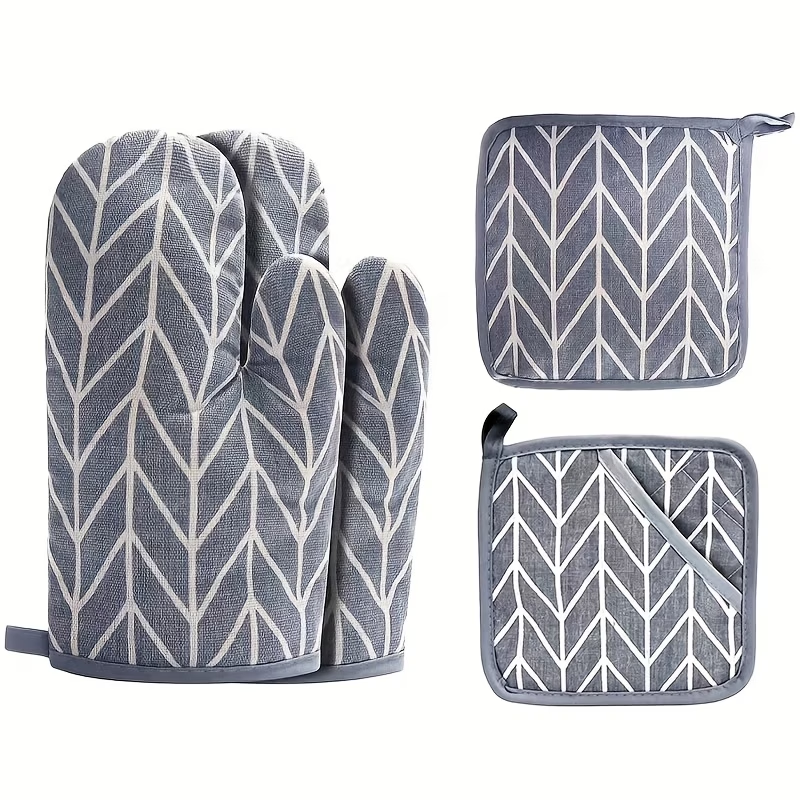 Oven Mitt and Pot Holder 1pcs Set