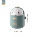 Cute Cartoon Duck Mini Desktop Trash Can – Flip Lid Waste Bin with Detachable Inner Bucket for Desk, Bedroom, Office & Car