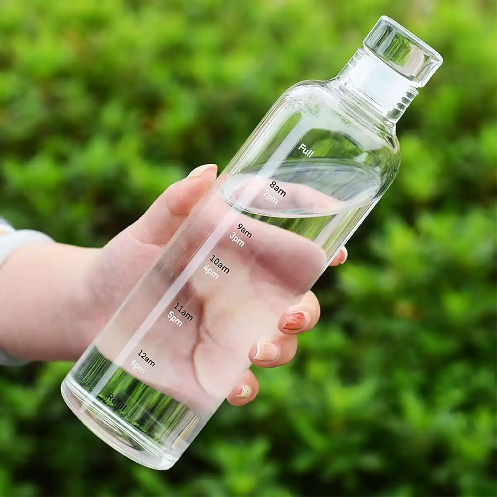 Time Marker Water Bottle – Leakproof Hydration Bottle