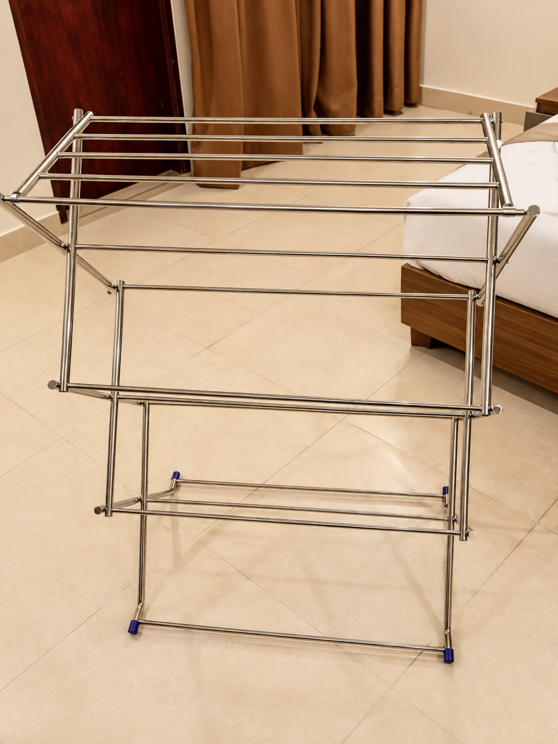 SKB Dry Cloth Hanger Stainless Steel Folding Clothes Rack