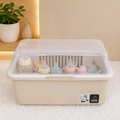 Large Covered Dish Drying Rack & Storage Box – Dustproof Kitchen Plate, Cup & Glass Organizer