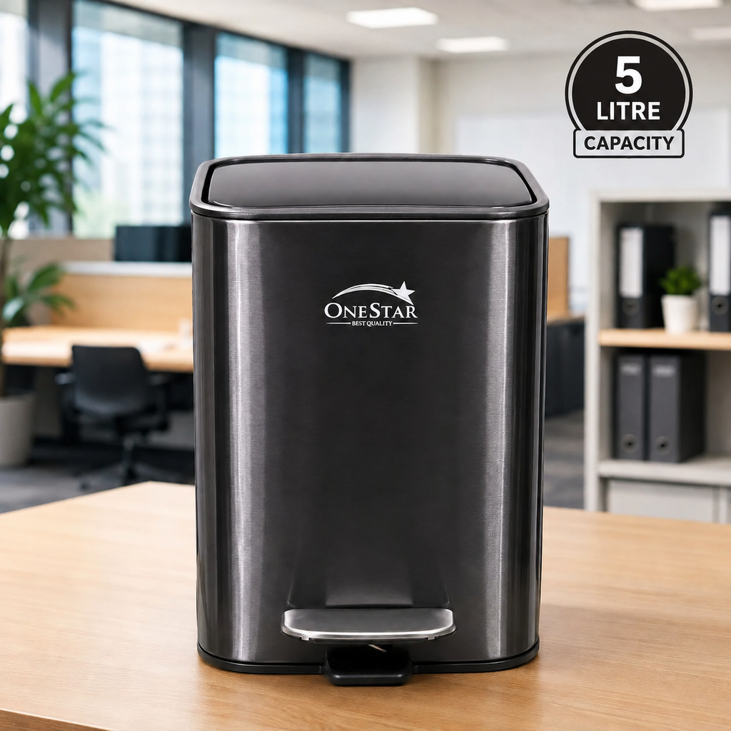 Guard Square Stainless Steel Pedal Bin 3, 5 Litre
