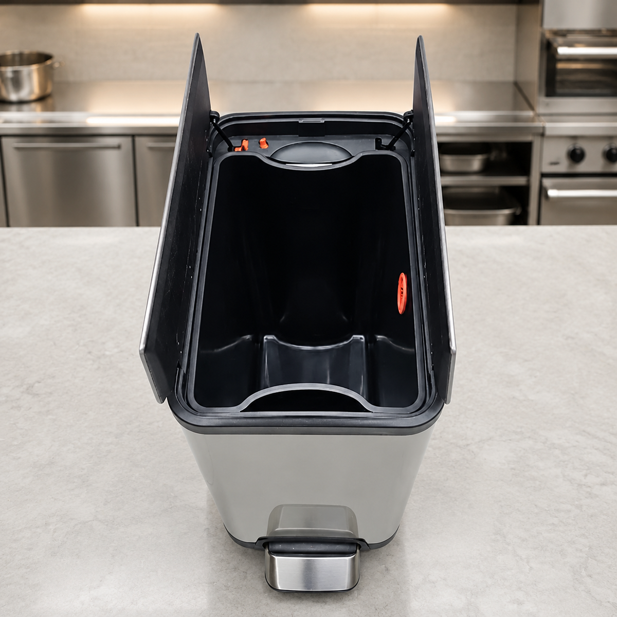 High-quality Stainless Steel Hydraulic Dustbin Soft Close
