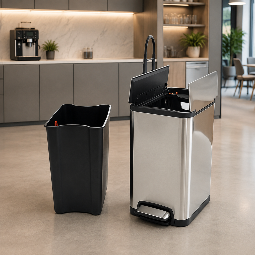 High-quality Stainless Steel Hydraulic Dustbin Soft Close