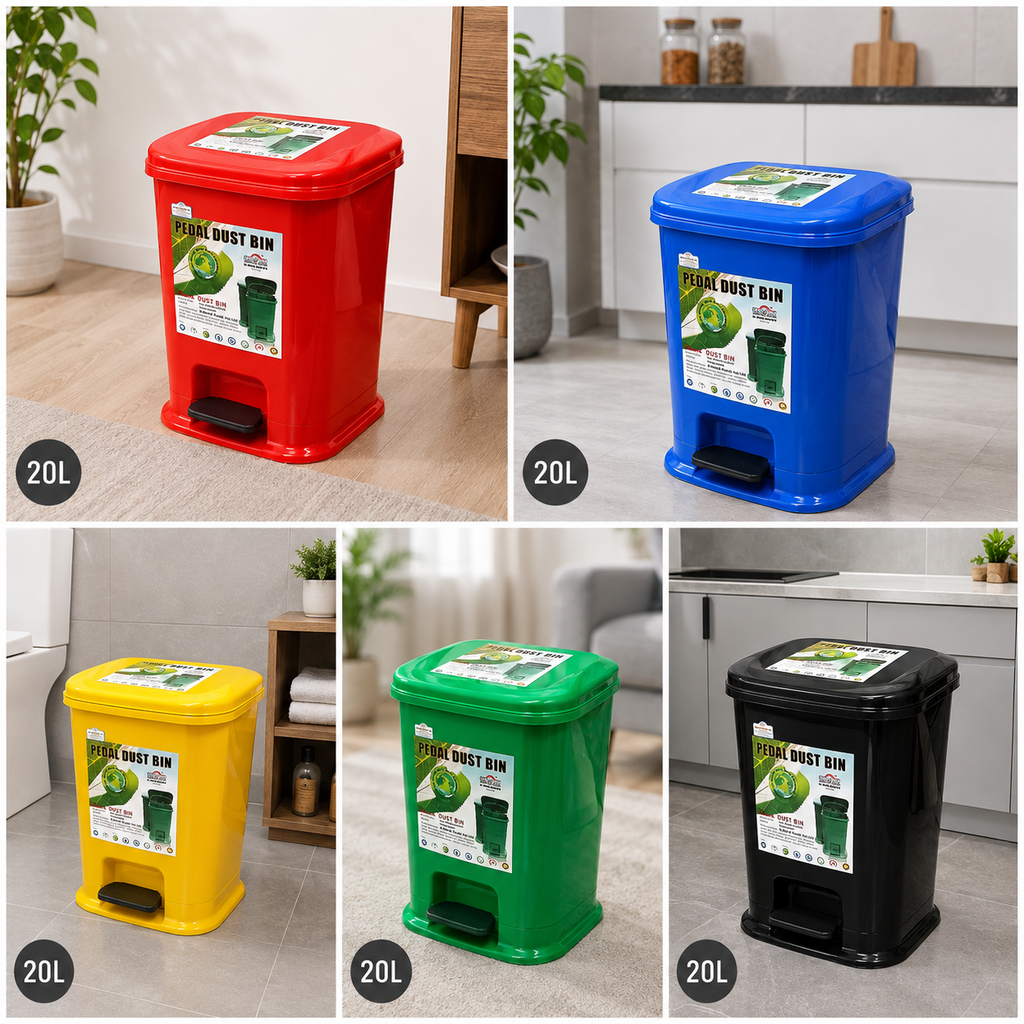 N-Mohammad Paddle Dustbin 20L