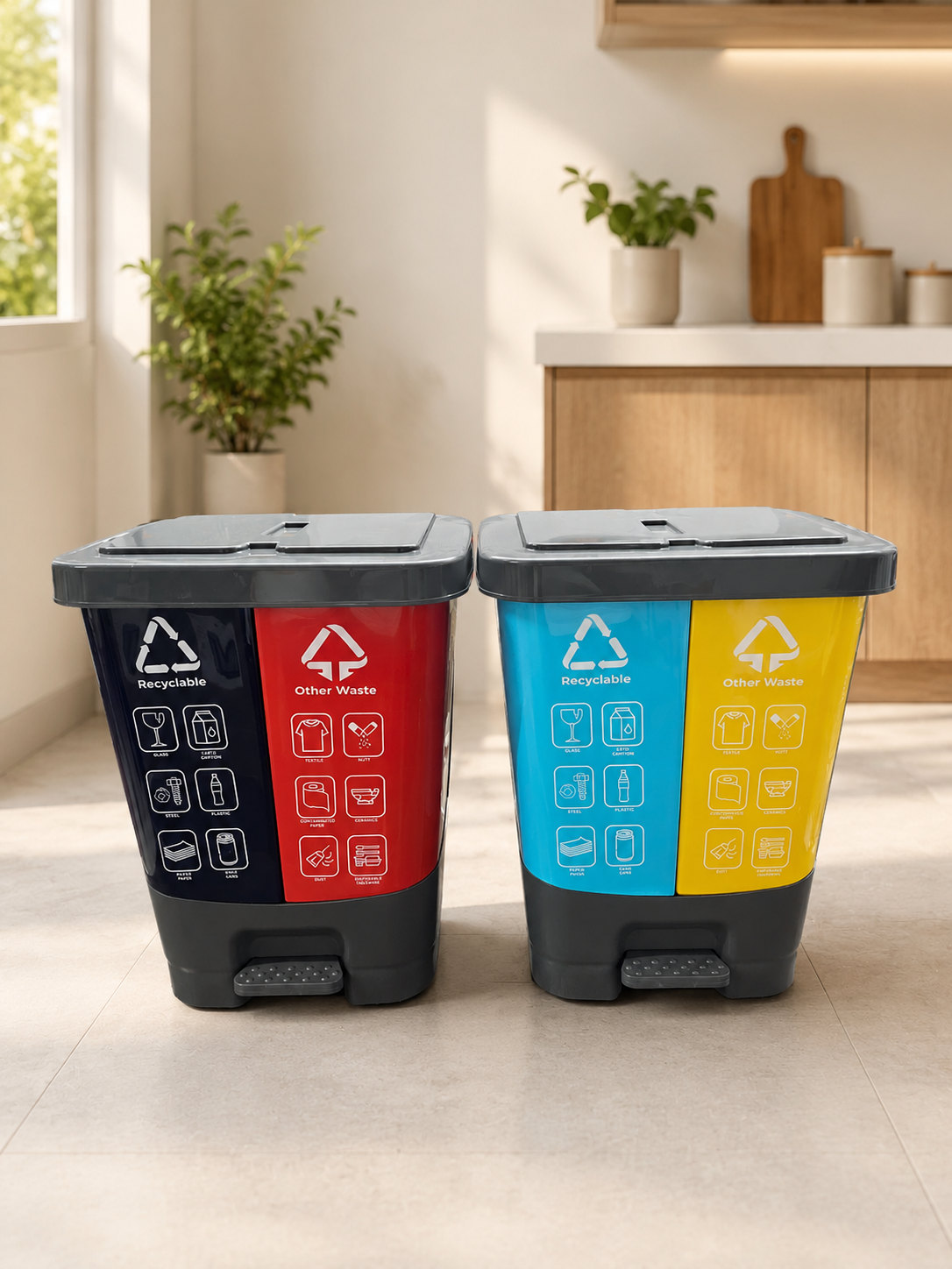 Double Bucket Bin 20 Litre