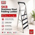 SKB Stainless Steel Folding Ladder – 5 to 8 Step