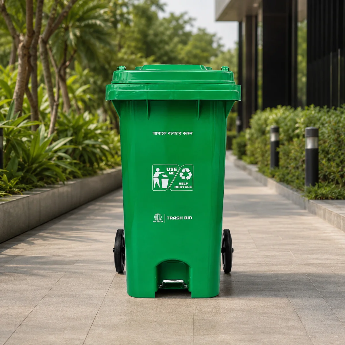 Heavy Duty Commercial Dustbin 60L/120L/240L with Wheels