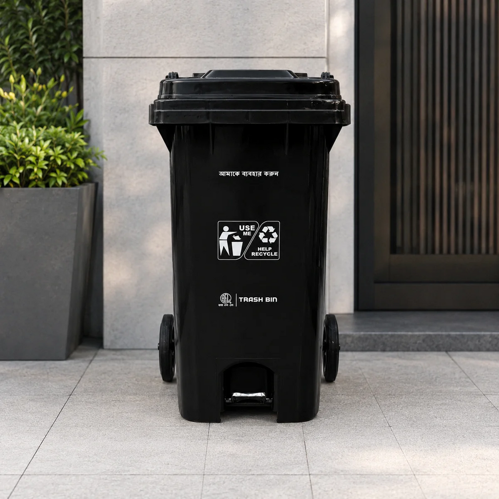 Heavy Duty Commercial Dustbin 60L/120L/240L with Wheels