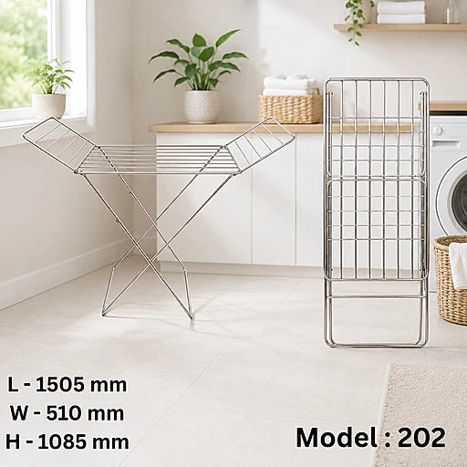 SKB stainless steel folding clothes drying rack – KT Bazar