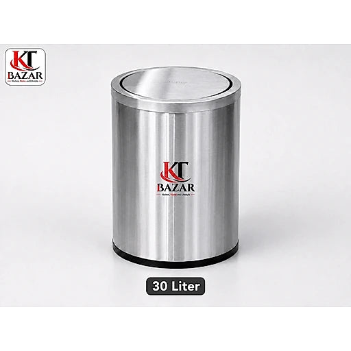 Premium stainless steel swing dustbin 9L 18L 30L – KT Bazar