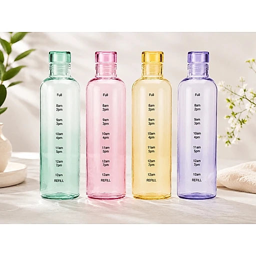 Time marker leakproof water bottle for daily hydration – KT Bazar