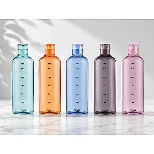 Time marker leakproof water bottle for daily hydration – KT Bazar