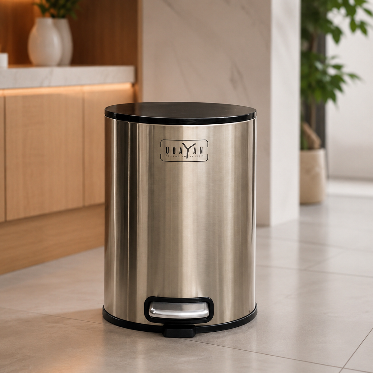 Premium quality Stainless Steel Round dustbin
