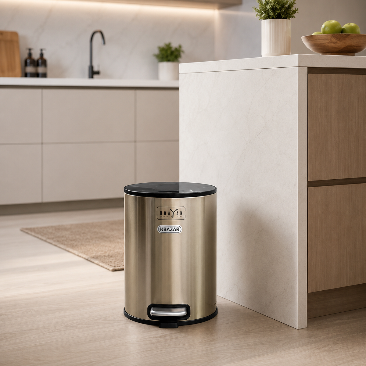 Premium quality Stainless Steel Round dustbin
