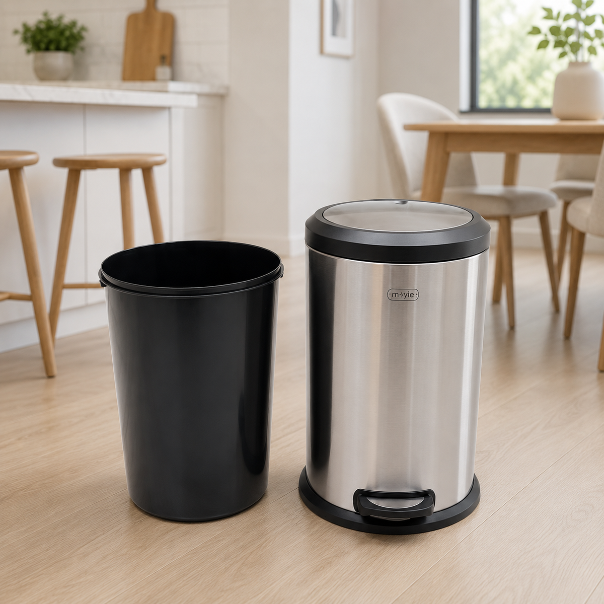 40 Litre Pedal Bin with Swing Top Lid - The Perfect Solution for Your Modern Home!