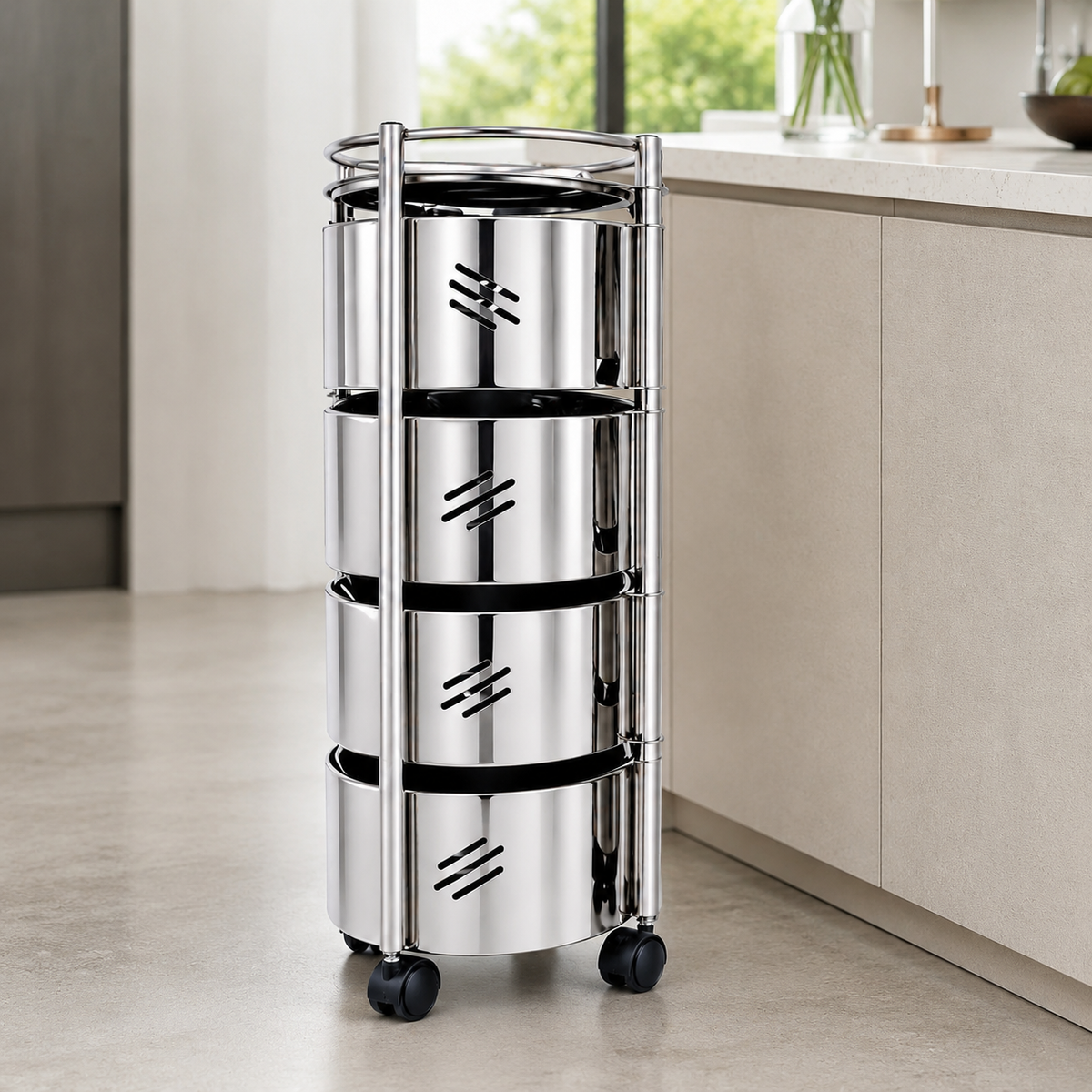 SKB Vegetable Storage Trolley 4 & 5 Layer