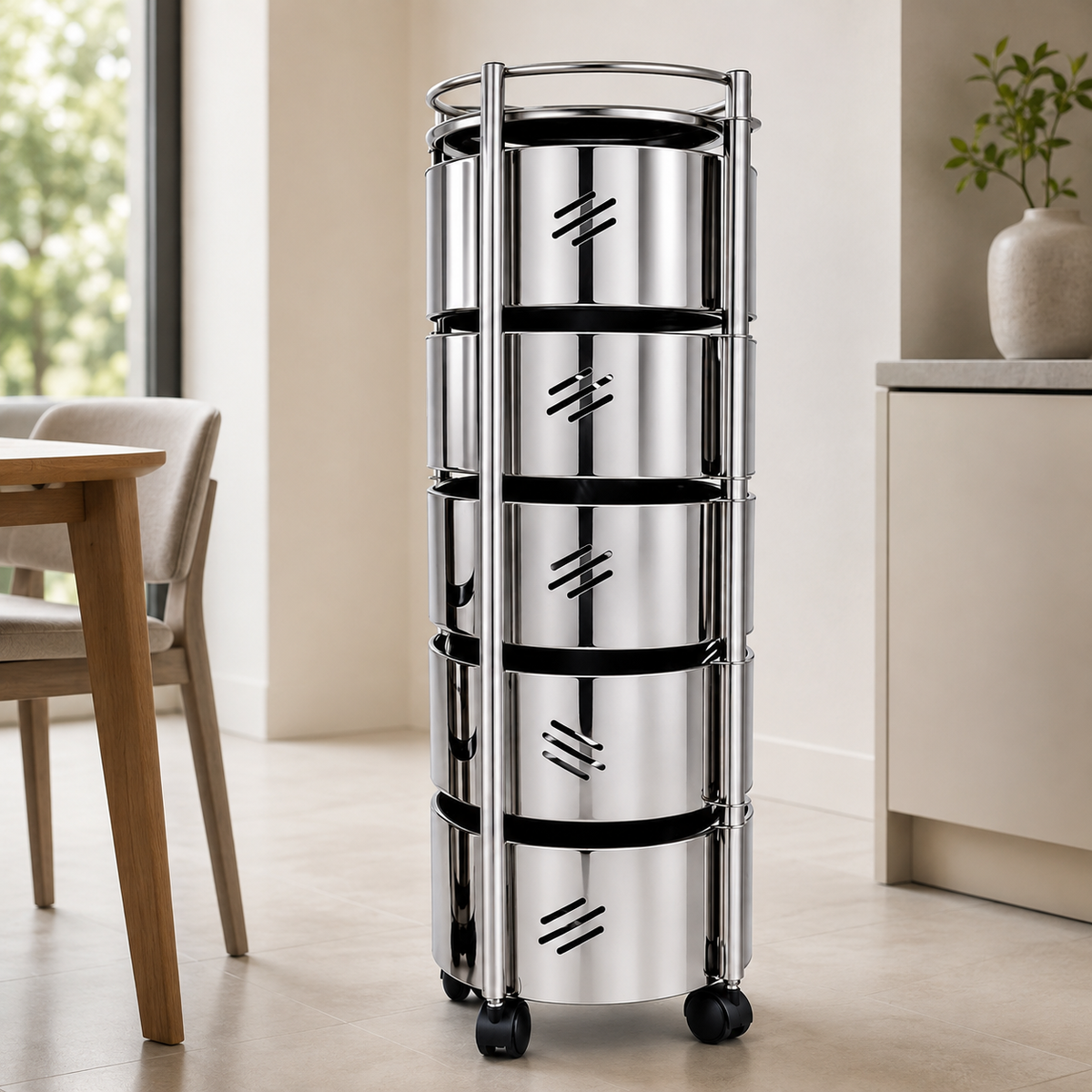 SKB Vegetable Storage Trolley 4 & 5 Layer