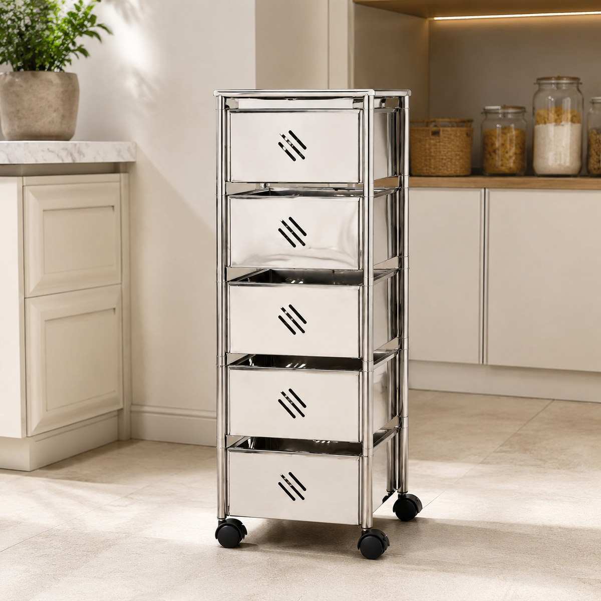 SKB Vegetable Storage Trolley 4 & 5 Layer