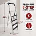 SKB Stainless Steel Folding Ladder – 5 to 8 Step