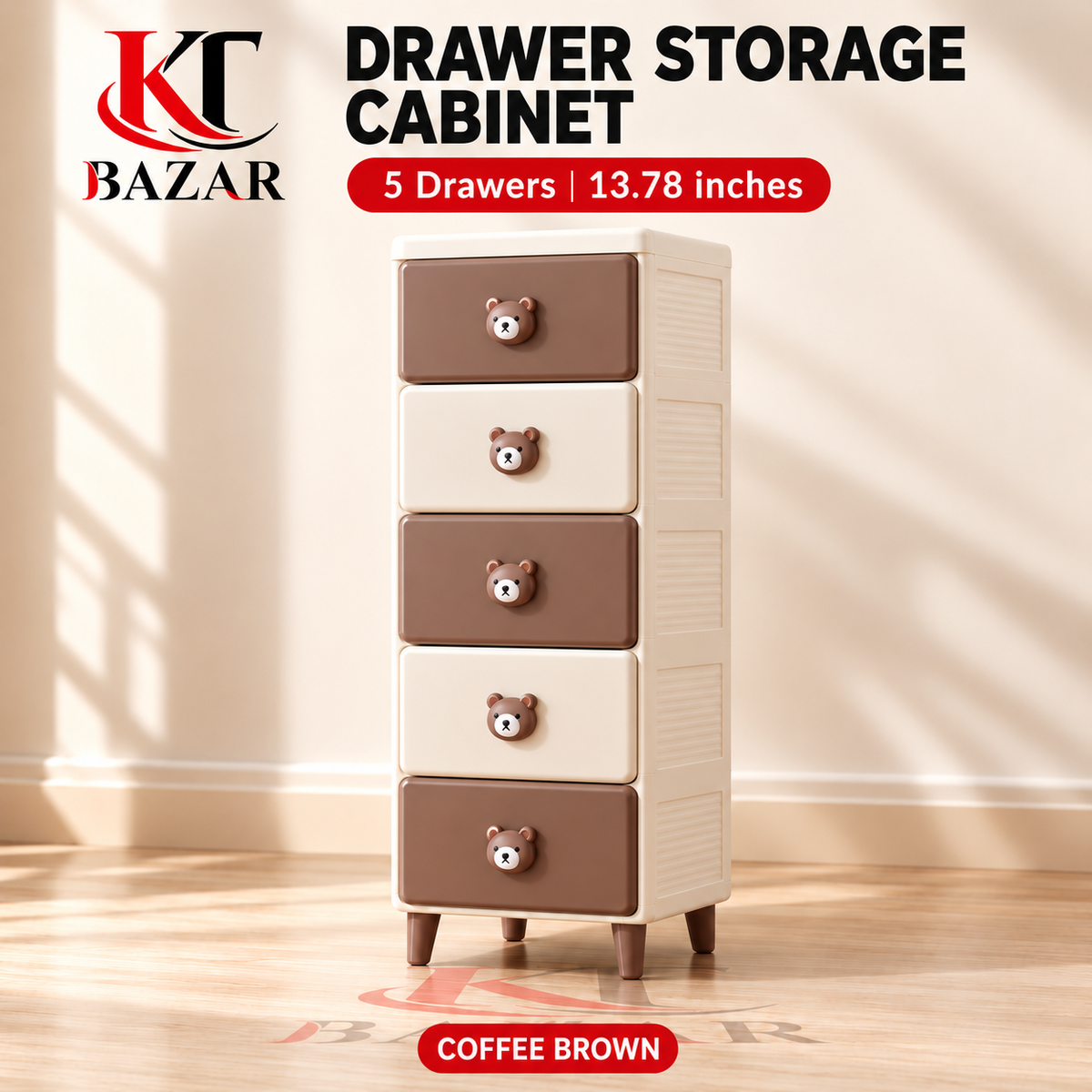 Compact Drawer Storage Cabinet – Kids Clothes Organizer