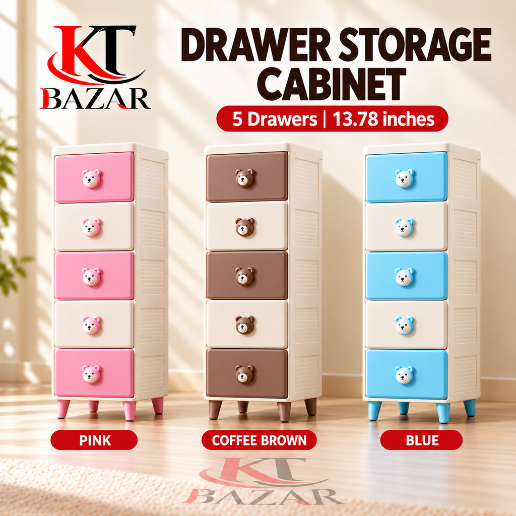 Compact Drawer Storage Cabinet – Kids Clothes Organizer