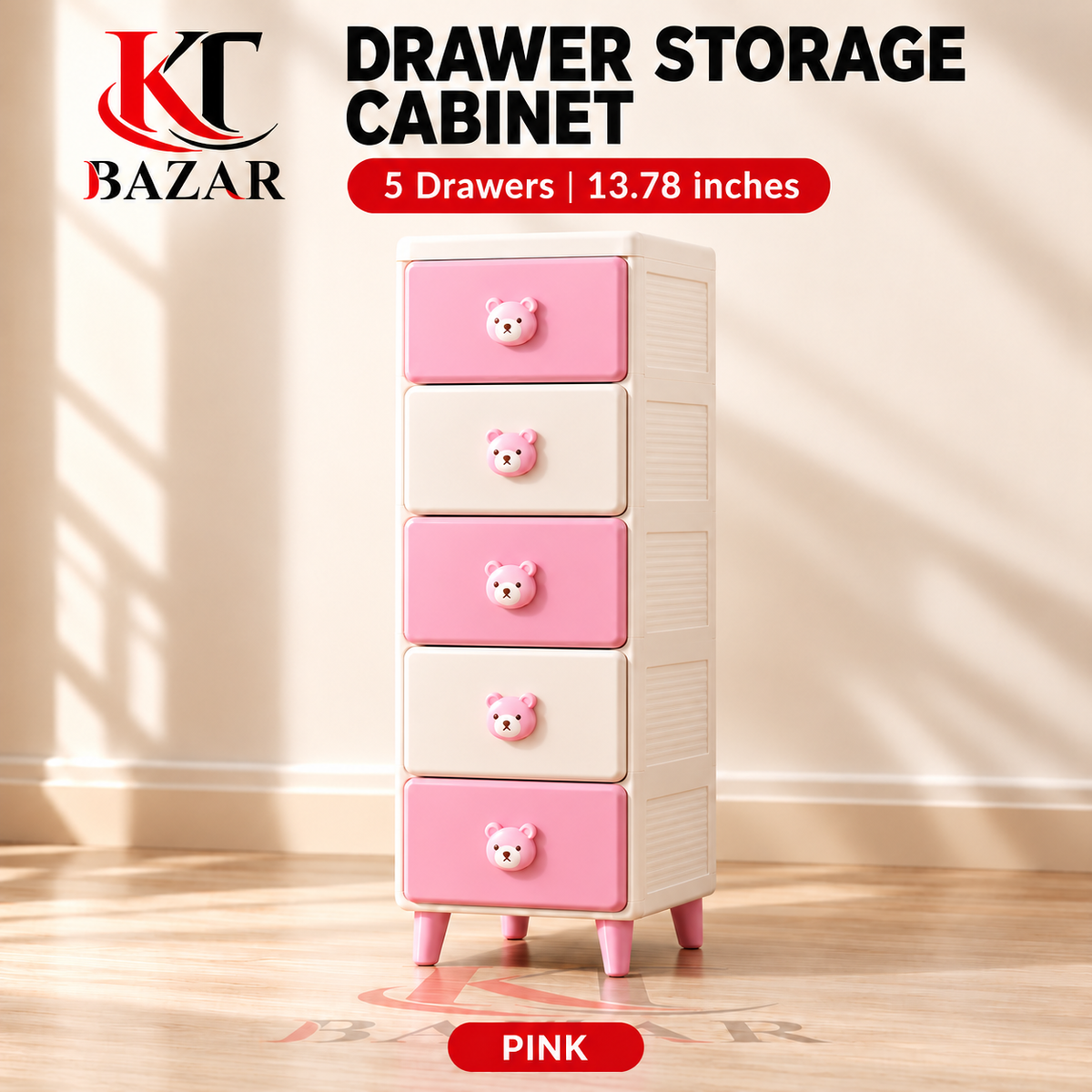 Compact Drawer Storage Cabinet – Kids Clothes Organizer