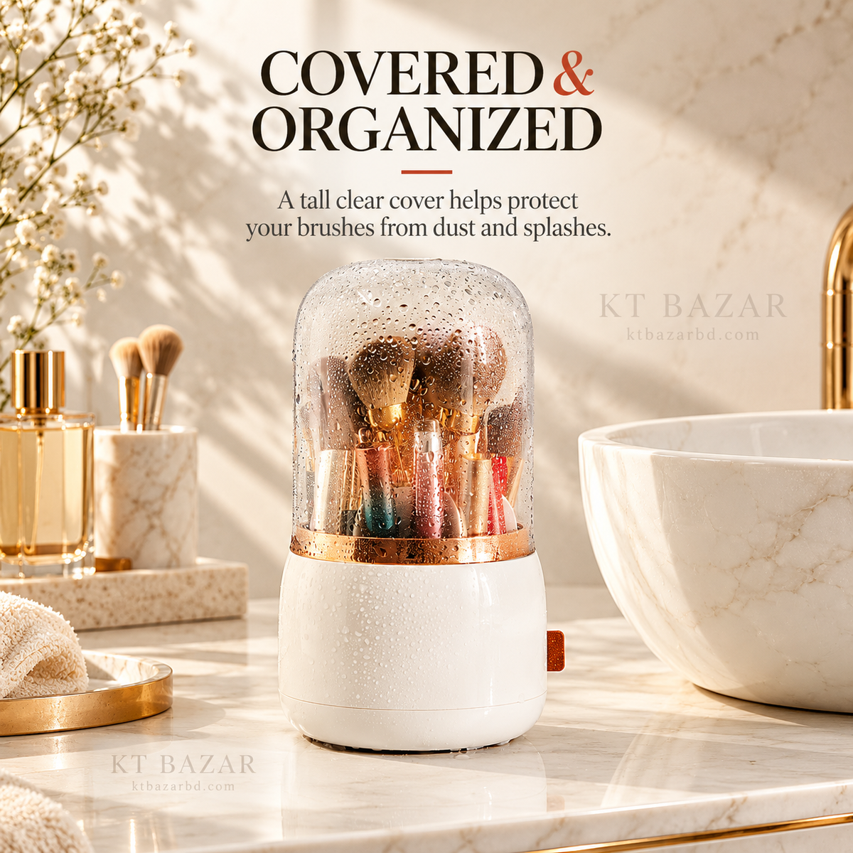 360° Rotating Multipurpose Organizer with Clear Cover