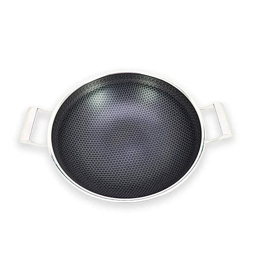 Uncoated Honeycomb Design Stainless Steel/Karai with SS/Glass Lid