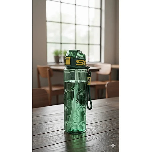 Sports Water Bottle with Straw | BPA Free Leakproof Bottle | Gym, Office & Travel Use