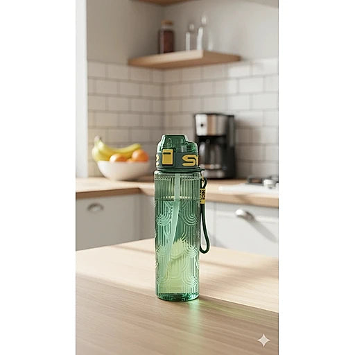 Sports Water Bottle with Straw | BPA Free Leakproof Bottle | Gym, Office & Travel Use