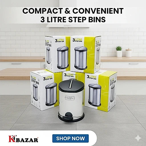Steel step bin 3 to 30 litre – KT Bazar