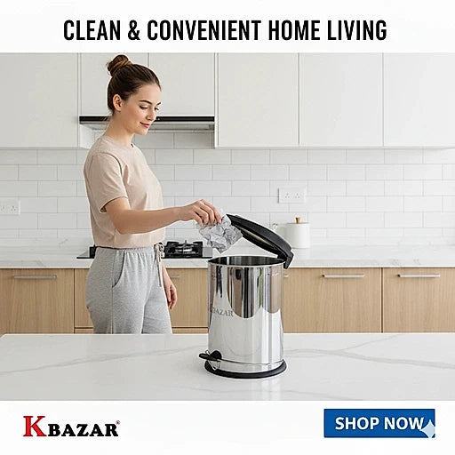 Steel step bin 3 to 30 litre – KT Bazar
