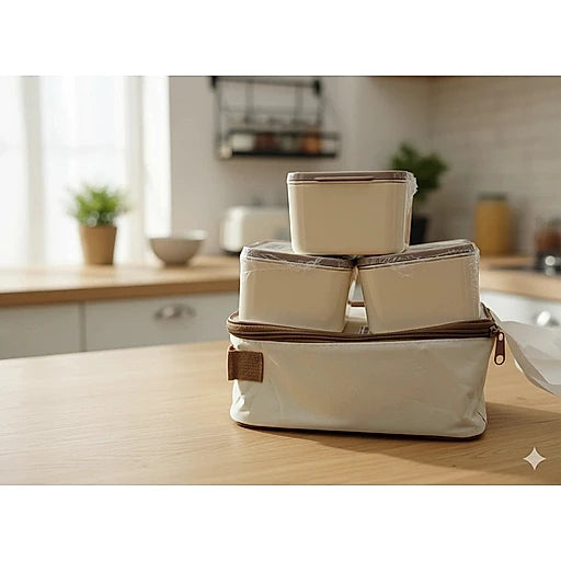 Vacuum Insulated 3-Layer Stainless Steel Lunch Box