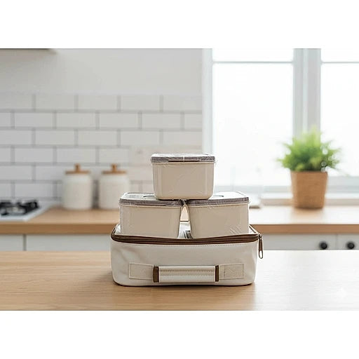 Vacuum Insulated 3-Layer Stainless Steel Lunch Box