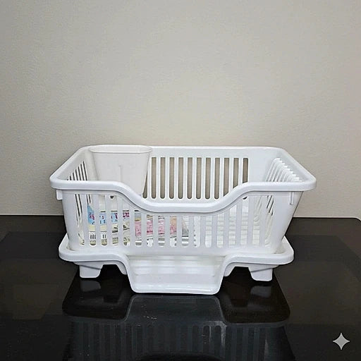 3 in 1 Sink Set Dish Rack Drainer with Tray