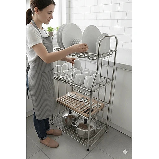 Premium Stainless Steel Kitchen Dish Rack